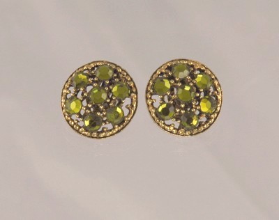 Sparkling WEISS Rhinestone Clip- back Earrings
